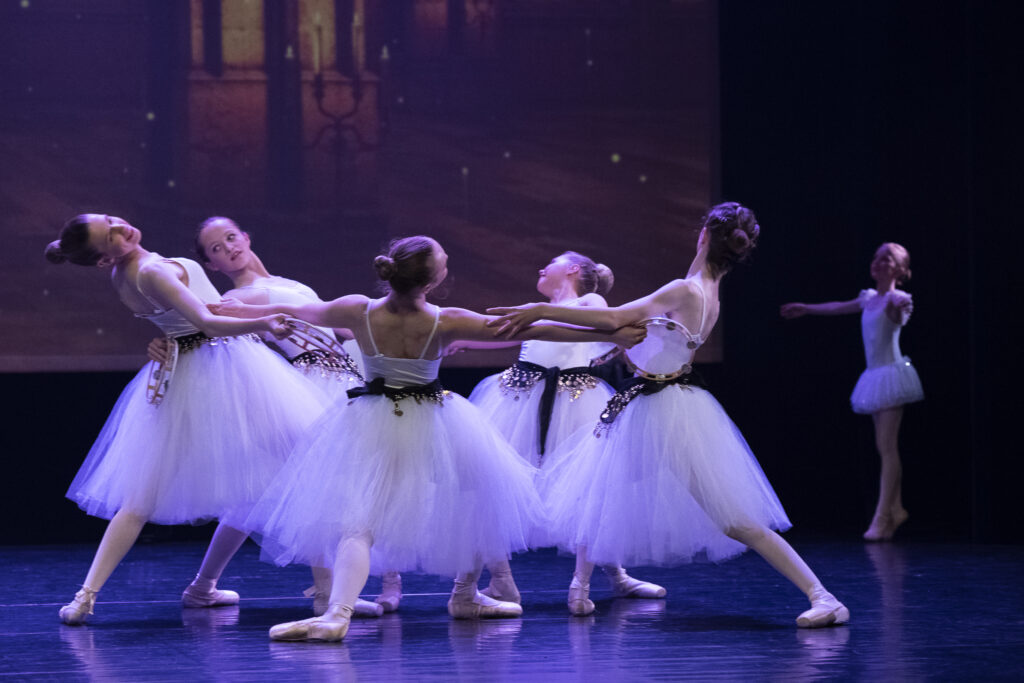 Een Ballet choreografie op een voorstelling bij Ndigo in CC De Spil Roeselare.